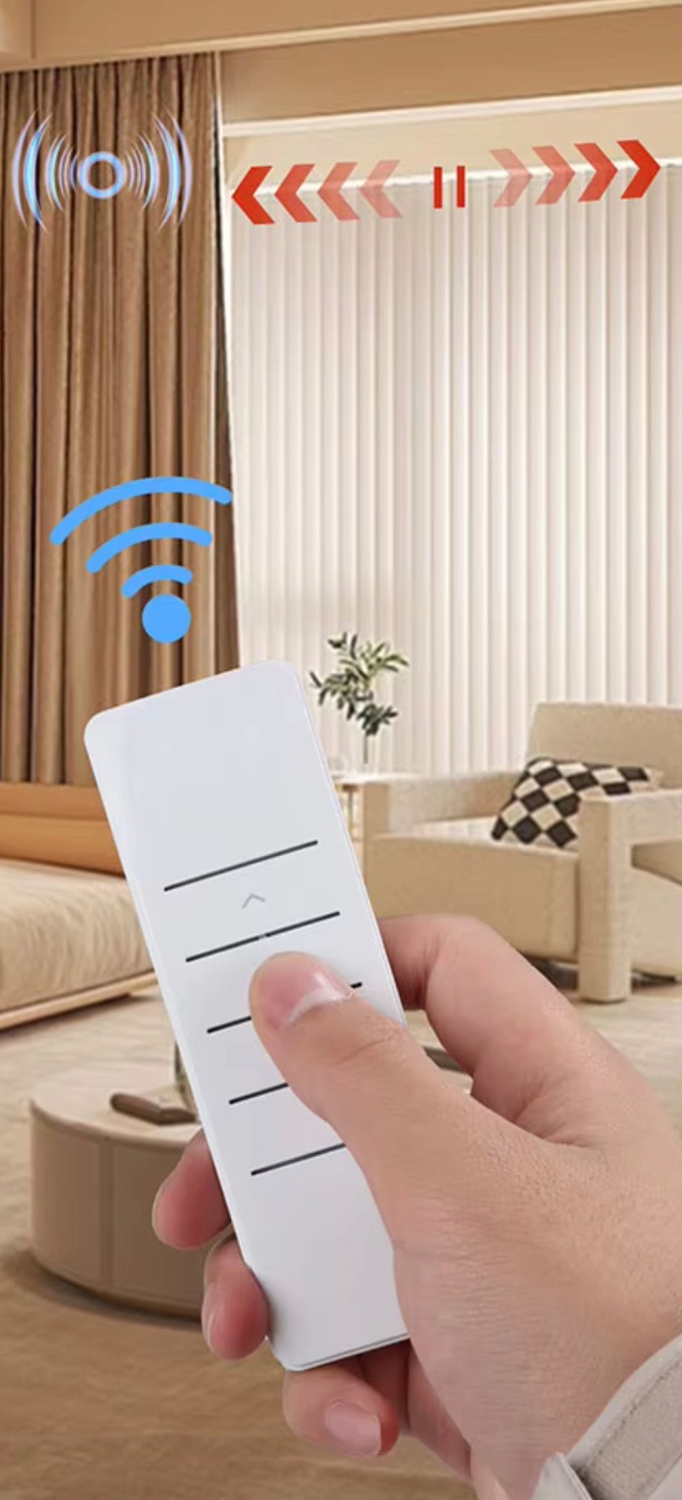 וילון חכם - מנוע ומסילה