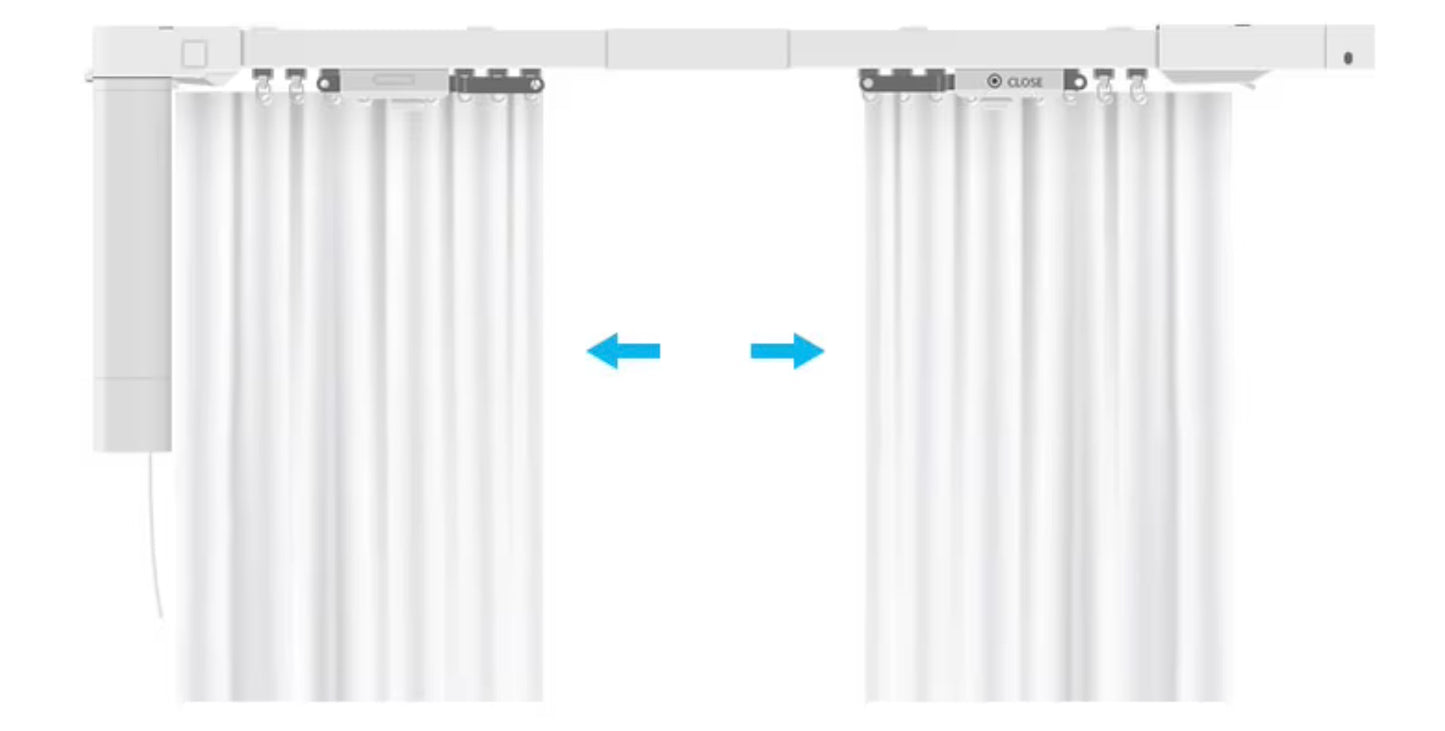 וילון חכם - מנוע ומסילה